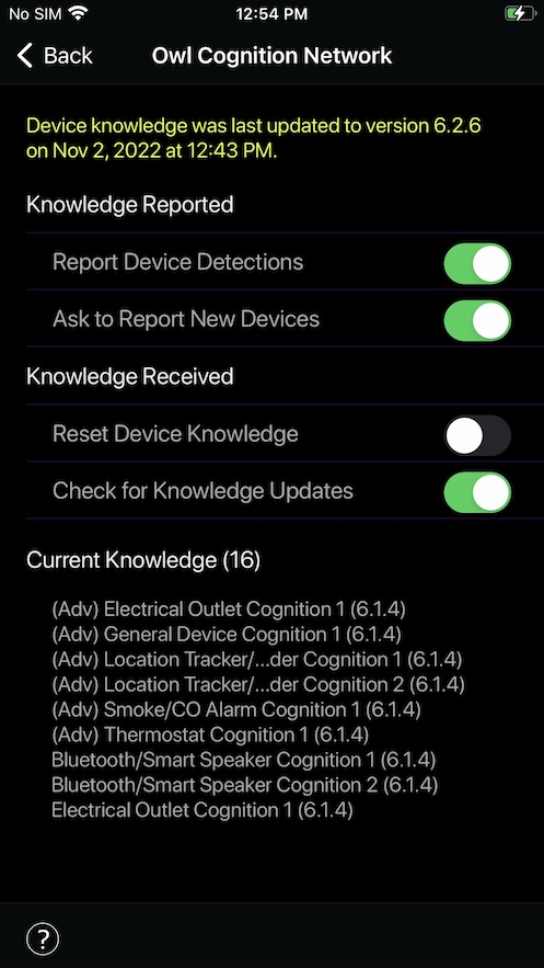 Owl Cognition Network Preferences